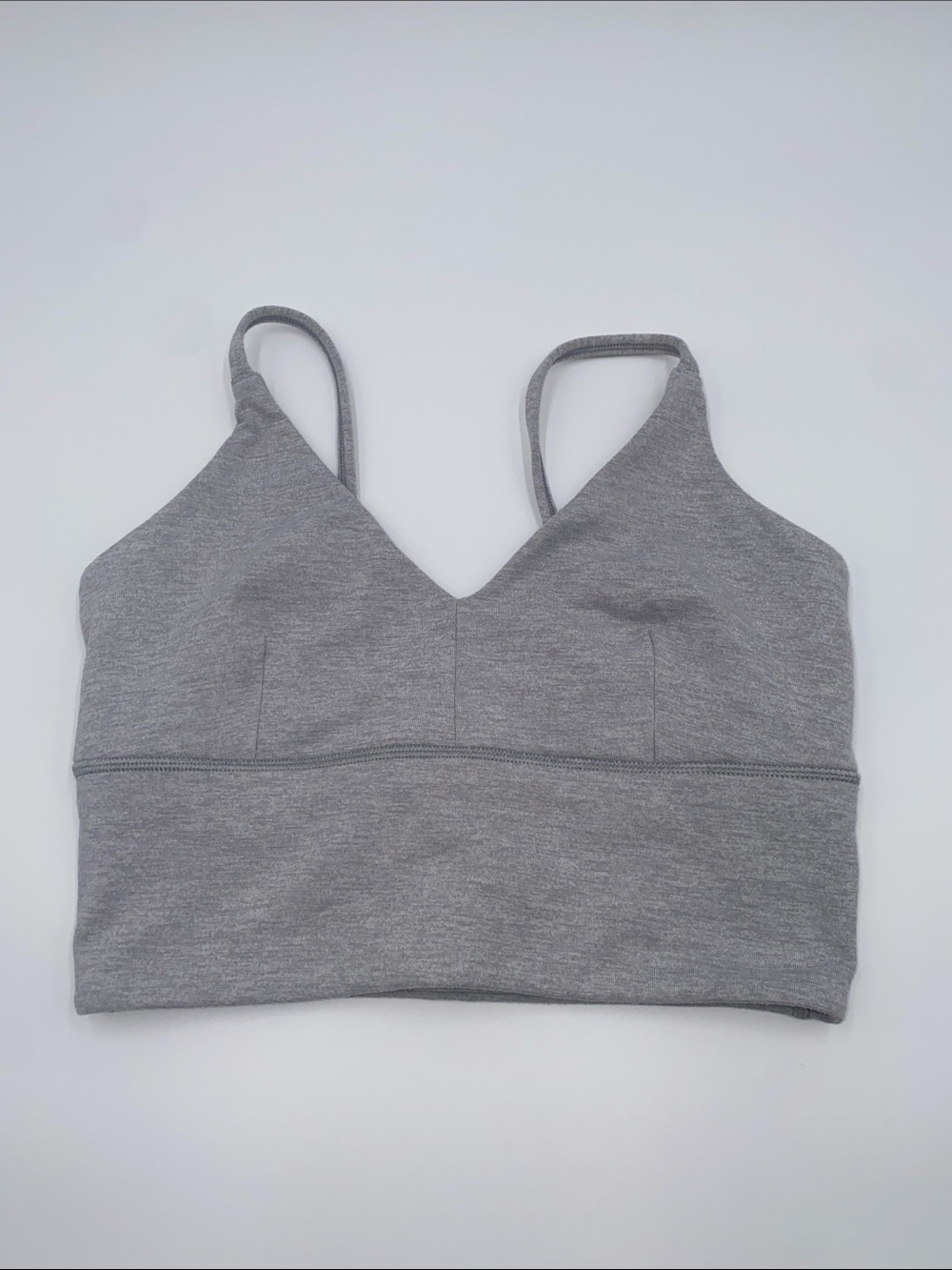 lululemon Gray Luon long line Bralette Size 4